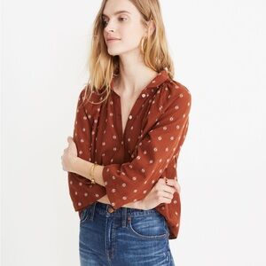 Madewell Raglan Peasant Shirt